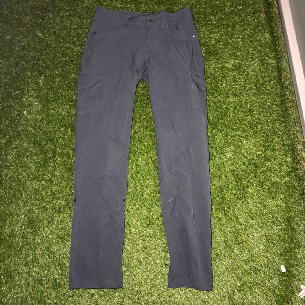 Kuhl Splash Roll-Up Hiking Pants Gray Cargo Outdoor Trousers 6326 Womens 6 Reg